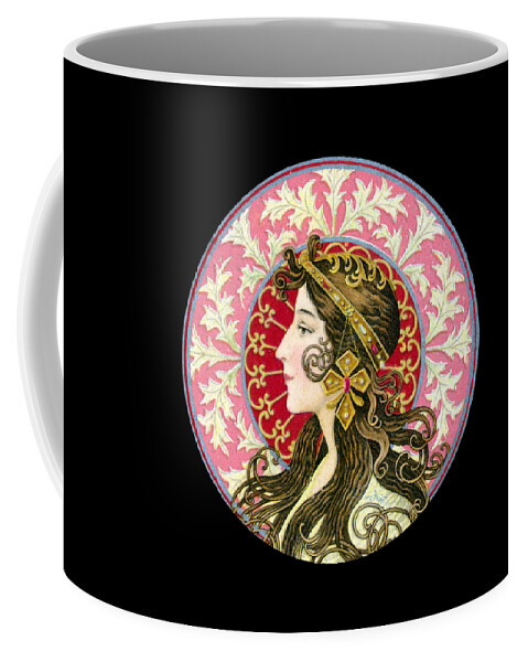 1905 Of A Beautiful Woman Graceful Curves Coffee Mug by Artwork Lucky -  Pixels Merch
