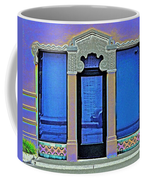 Art Deco Coffee Mug featuring the photograph 1930 Deco Doorway by Andrew Lawrence