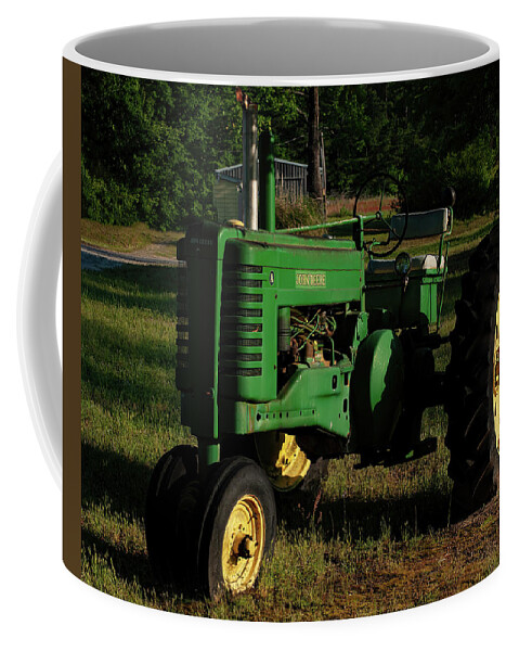 1940s John Deere Model A Row Crop Tractor Coffee Mug featuring the photograph 1940s John Deere model A row crop tractor by Flees Photos