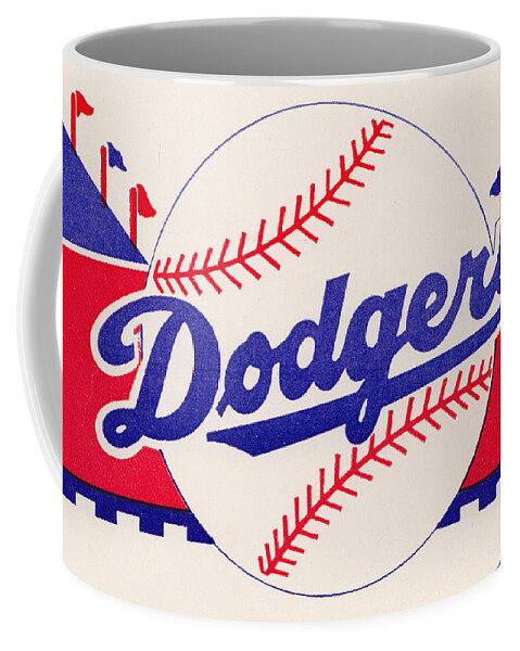 1950's Dodgers Art Coffee Mug by Row One Brand - Pixels
