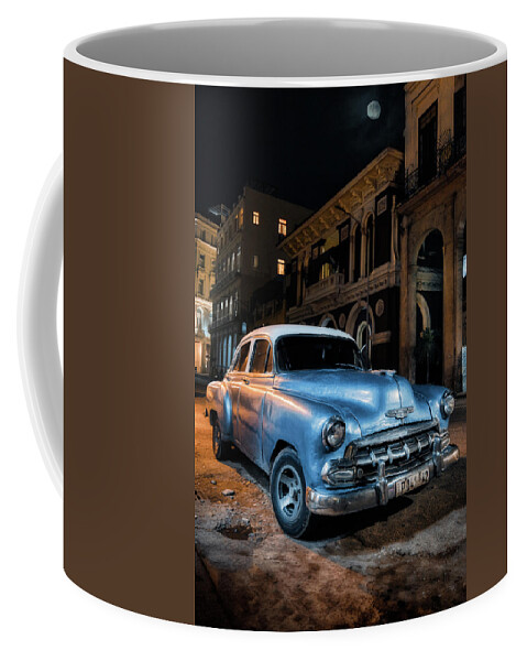 American Car Coffee Mug featuring the photograph 1953 Chevrolet Deluxe by Micah Offman