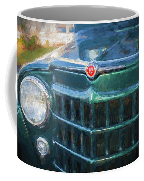 1953 Willys Wagon Coffee Mug featuring the photograph 1953 Willys Wagon 4x4 X118 by Rich Franco