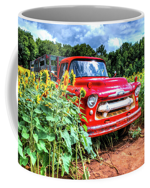 1957 6400 Coffee Mug featuring the photograph 1957 Chevy Truck by Anthony Sacco