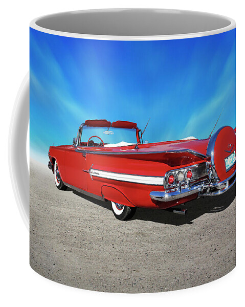 1960 Impala Coffee Mug featuring the photograph 1960 Chevy Impala Convertible by Mike McGlothlen