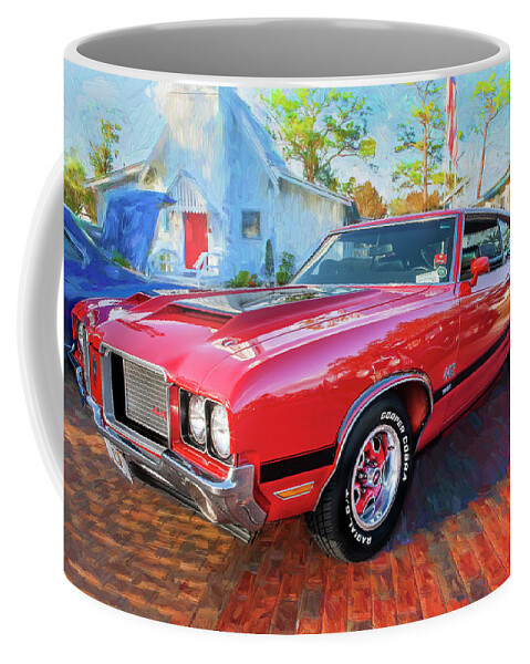 1971 Oldsmobile 442 W30 Coffee Mug featuring the photograph 1971 Oldsmobile 442 W30 X110 by Rich Franco