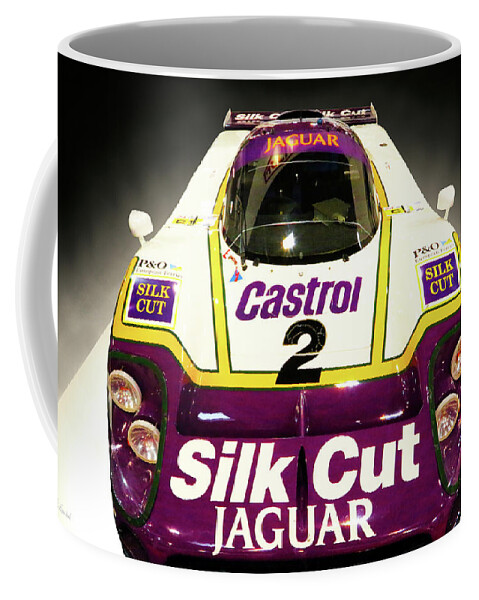 1988 Coffee Mug featuring the photograph 1988 Jaguar XJR-9 Le Mans by Peter Kraaibeek