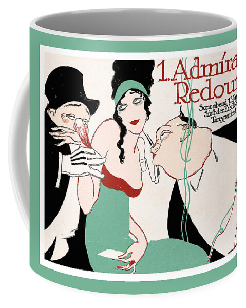 1st Admirals Redoute Masquerade Ball 1912 - Vintage Poster Art Coffee Mug  by Vertigo Creative - Pixels