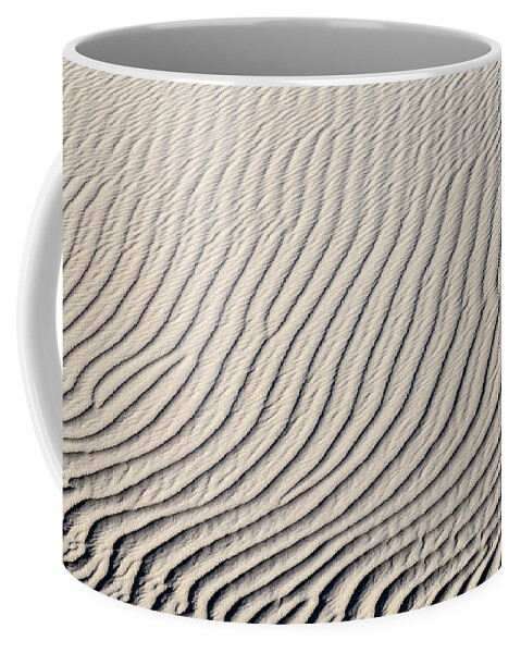 Sand Coffee Mug featuring the photograph Background of sand dunes by Mikhail Kokhanchikov