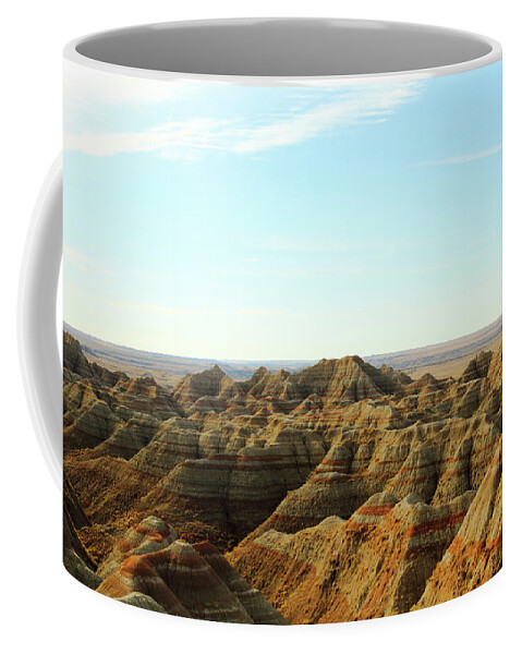 Badlands National Park Coffee Mug featuring the photograph Badlands National Park #1 by Lens Art Photography By Larry Trager