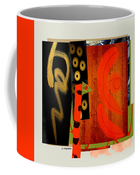 Giclee Prints Coffee Mug featuring the digital art Balancing Act 4 #2 by Janis Kirstein