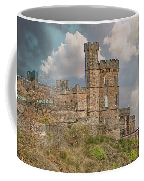 City Of Edinburgh Coffee Mug featuring the digital art City of Edinburgh Scotland by SnapHappy Photos