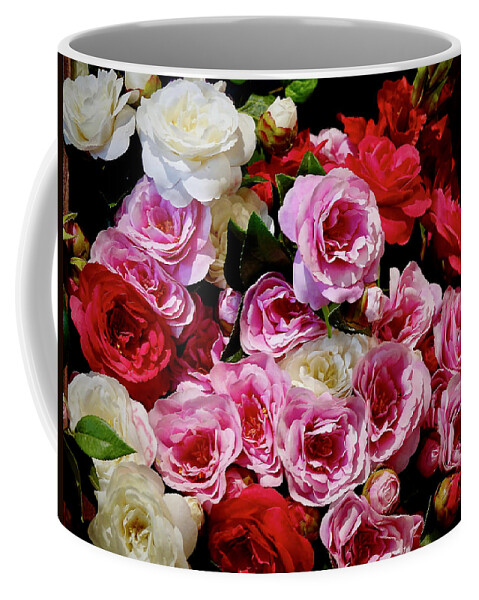 Red Roses Coffee Mug featuring the photograph Fabulous Fakes #3 by Ira Shander