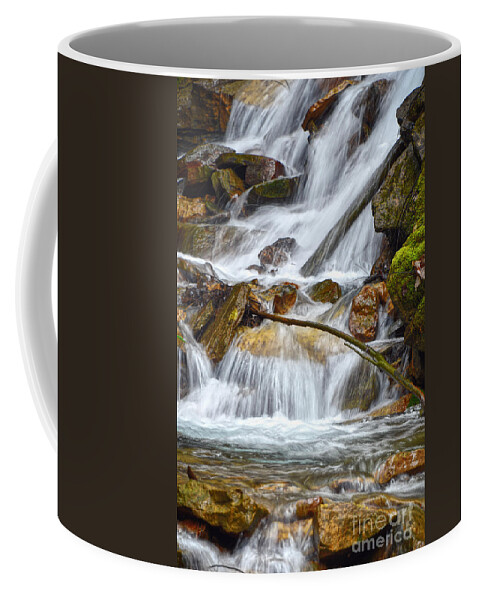 Waterfall Coffee Mug featuring the photograph Falling Water by Phil Perkins