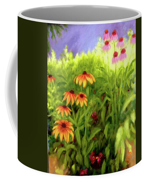 Wildflowers Coffee Mug featuring the painting Field of Flowers #2 by Diane Martens