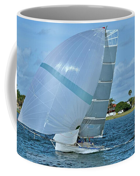 Csne5 Coffee Mug featuring the photograph High School Sailing Championships. #3 by Geoff Childs