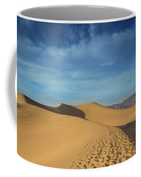 Mesquite Sand Dunes Coffee Mug featuring the photograph Mesquite sunset #2 by Kunal Mehra