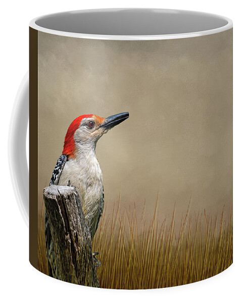 Bird Coffee Mug featuring the photograph Mr. Red Belly by Cathy Kovarik