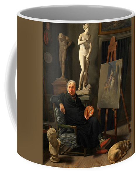 Martinus Rorbye Coffee Mug featuring the painting Portrait of the painter C. A. Lorentzen #2 by Martinus Rorbye