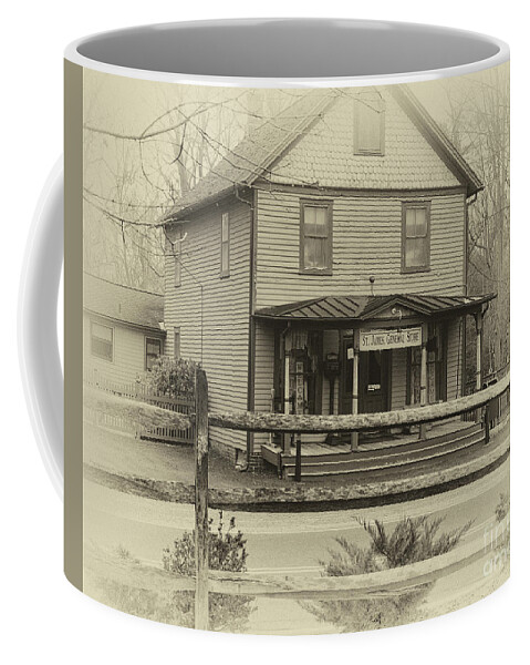 General Store Coffee Mug featuring the photograph St. James General Store #2 by Sean Mills