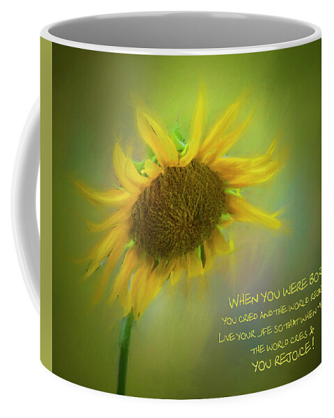 Sunflower Coffee Mug featuring the photograph Sunflower by Cathy Kovarik