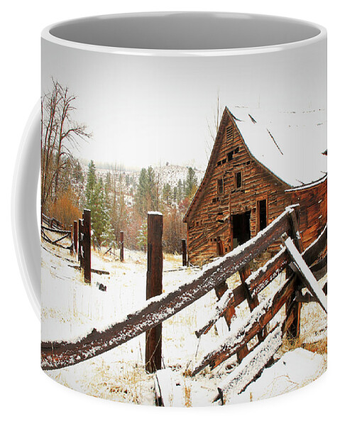Barns Coffee Mug featuring the photograph Surviving the Elements by Donna Kennedy