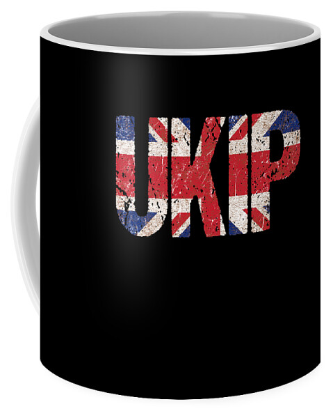 Funny Coffee Mug featuring the digital art UKIP UK Independence Party #2 by Flippin Sweet Gear