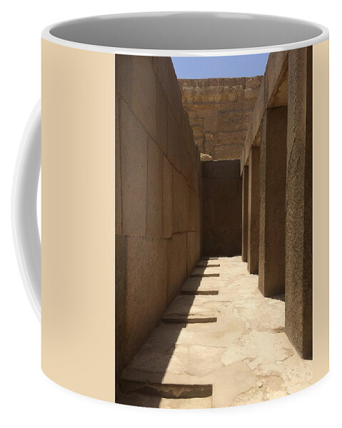 Giza Coffee Mug featuring the photograph Valley Temple, Giza, Egypt #2 by Trevor Grassi