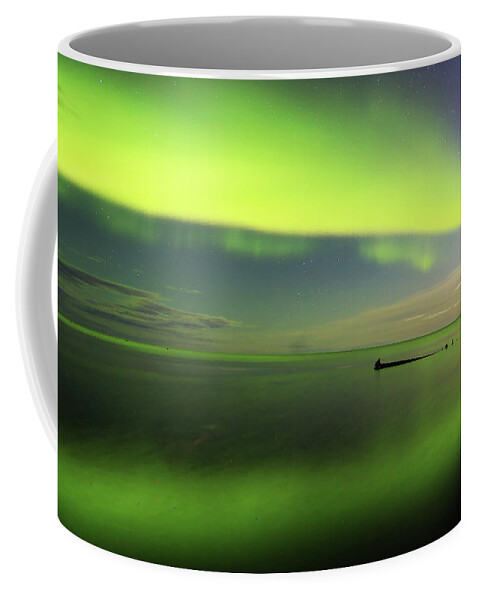 Northern Lights Coffee Mug featuring the photograph Northern Lights #7 by Shixing Wen