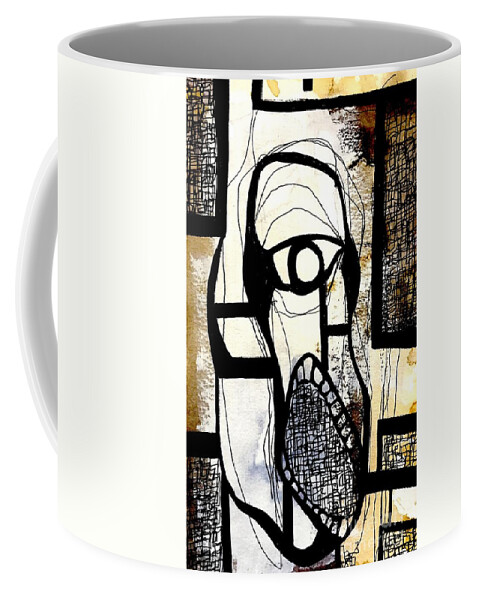 Modern Art Coffee Mug featuring the drawing Untitled #20 by Jeremiah Ray