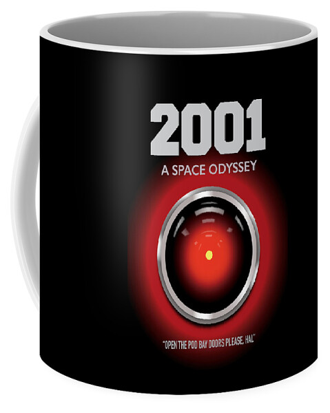 Movie Poster Coffee Mug featuring the digital art 2001 A Space Odyssey - Alternative Movie Poster by Movie Poster Boy