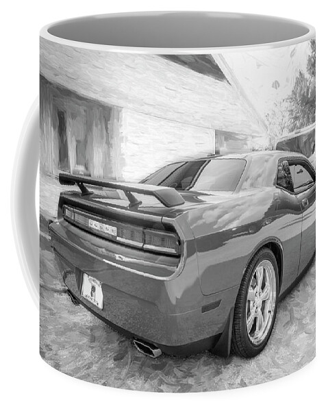 Dodge Coffee Mug featuring the photograph 2010 Orange Dodge Challenger RT Hemi X135 by Rich Franco