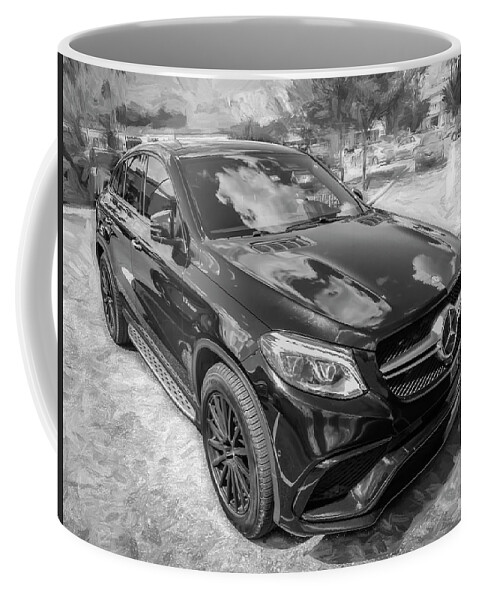 2018 Black Mercedes-benz Gle Amg 63 S Coupe Coffee Mug featuring the photograph 2018 Black Mercedes-Benz GLE AMG 63 S Coupe X102 by Rich Franco