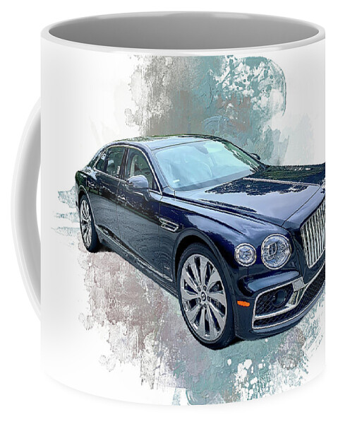 Bentley Coffee Mug featuring the photograph 2020 Bentley Flying Spur First Edition by Donna Kennedy