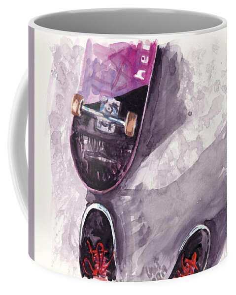 Kid Coffee Mug featuring the painting 2020 by George Cret