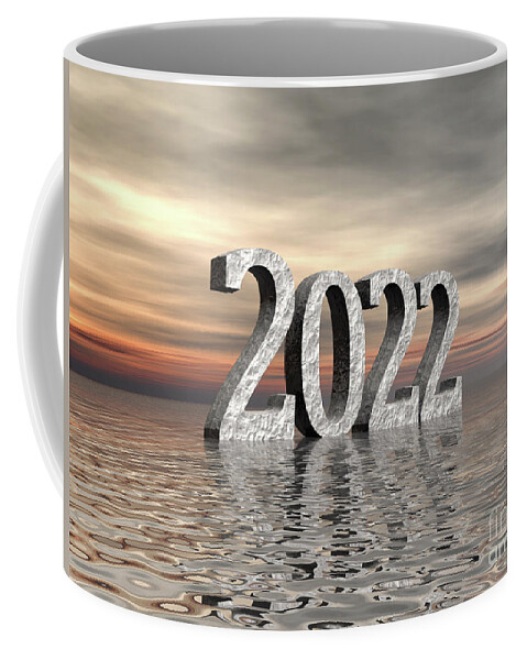 2022 Coffee Mug featuring the digital art 2022 by Phil Perkins