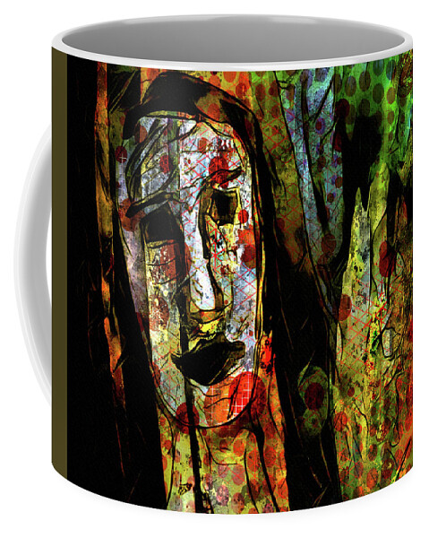 Face Coffee Mug featuring the digital art Strength by Marina Flournoy