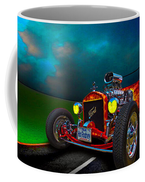 23 Coffee Mug featuring the photograph 23 Model-T Ford Roadster Hot Rod by Chas Sinklier