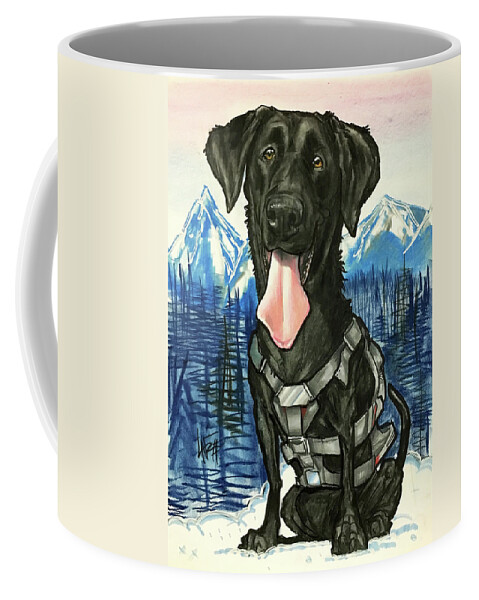 2400 Coffee Mug featuring the drawing 2400 Spinney by John LaFree