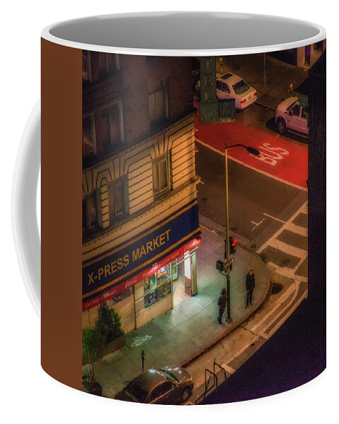 2am Coffee Mug featuring the photograph 2am. Jones and O'Farell by Donald Kinney