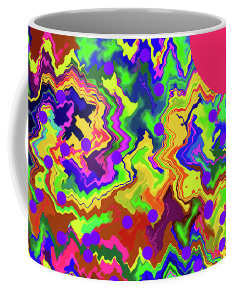  Coffee Mug featuring the digital art 3-6-2010eabcdefghijklmnopq by Walter Paul Bebirian
