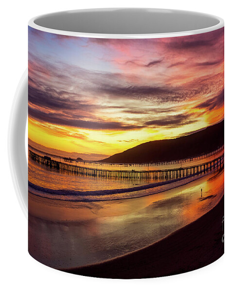 Sunset Coffee Mug featuring the photograph Avila Beach Sunset #3 by Mimi Ditchie