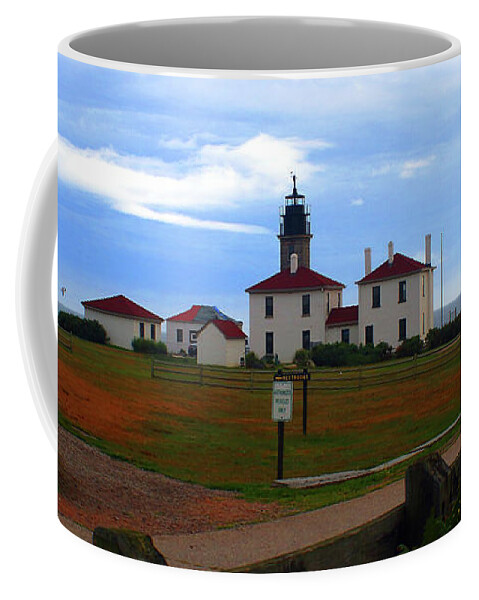 Lighthouse Coffee Mug featuring the photograph Beavertail Lighthouse by Jim Feldman