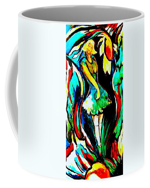 Landscape Coffee Mug featuring the painting Bloomed #3 by Dawn Caravetta Fisher