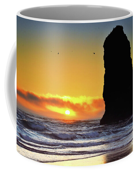 Cannon Beach Coffee Mug featuring the photograph Cannon Beach Sunset #3 by Scott Cameron