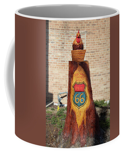 Eldon Mcgraw Media Coffee Mug featuring the photograph Dell Rhea Cocktail Lounge and Chicken Basket on Historic Route 66 in Willowbrook Illinois #3 by Eldon McGraw