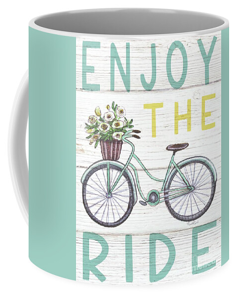 Enjoy The Ride Coffee Mug featuring the painting Enjoy the Ride #2 by Elizabeth Robinette Tyndall