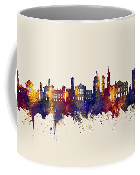 Nice Coffee Mug featuring the digital art Nice France Skyline #3 by Michael Tompsett