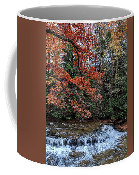 South Chagrin Reservation Coffee Mug featuring the photograph Quarry Rock Falls in the Fall by Brad Nellis
