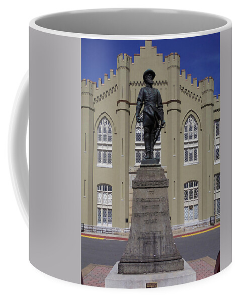 Barracks Coffee Mug featuring the photograph VMI Barracks - Jackson Arch #3 by Deb Beausoleil