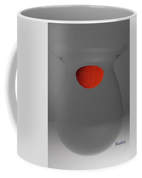 Nft Coffee Mug featuring the digital art 301 Vase by David Bridburg